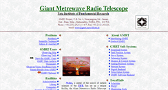 Desktop Screenshot of gmrt.ncra.tifr.res.in