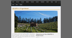 Desktop Screenshot of grapes-3.tifr.res.in